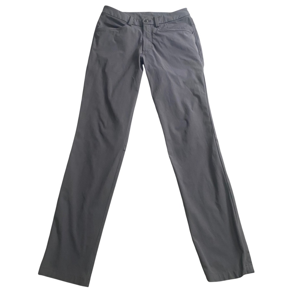 Lululemon ABC Pants Mens 29x32 Charcoal Grey Slim Warpstreme 5-Pocket Travel